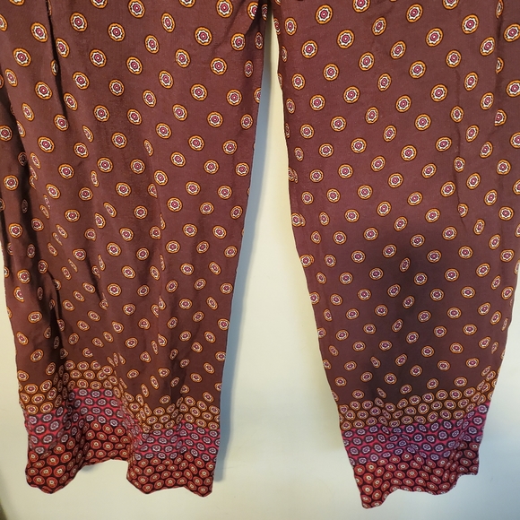 NWT Anthropologie Marsden Wide Leg Pants Office size 4 color Geo Print - Picture 8 of 10